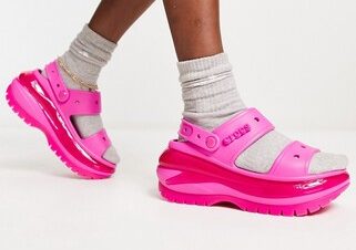 Crocs Mega Crush Matte Sandals Is Back In Stock (Pink Edition) - Footwear Magazine