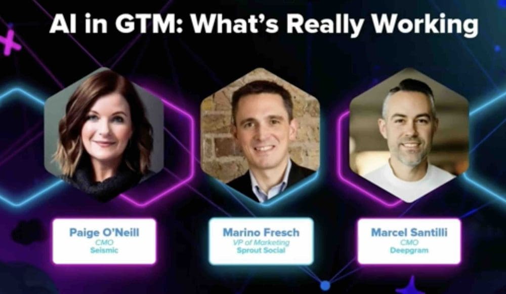 AI in GTM: What’s Really Working in Practice with CMOs of Seismic, Sprout Social and Deepgram - SaaStr