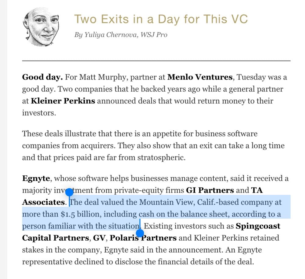 Egnyte Sells to Private Equity for $1.5 Billion after 18 Years.  Slightly Slower and Steady Wins, Too. - SaaStr